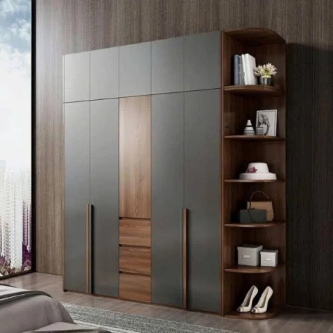 Tủ quần áo gỗ cao cấp tính mét vuông TL002
