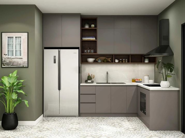 Tủ Bếp Chữ L TBL04