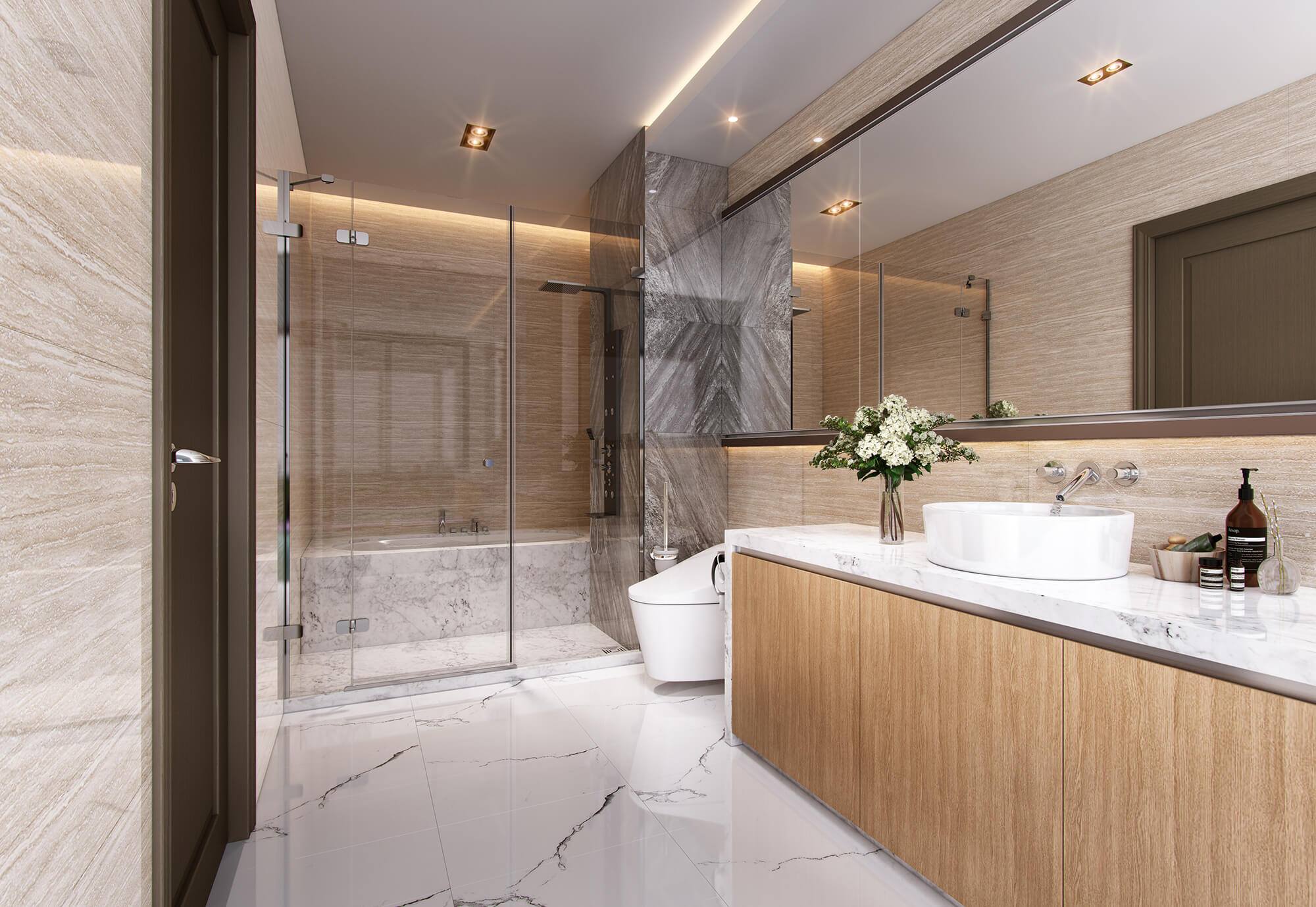 Nội Thất WC Tối Giản